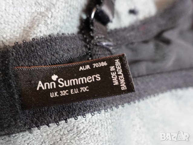 Ann Summers 70C дантелен сутиен в черно и сатен, снимка 8 - Бельо - 36613248