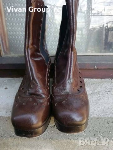 Дамски боти естествена кожа Clarks, снимка 3 - Дамски боти - 33915722