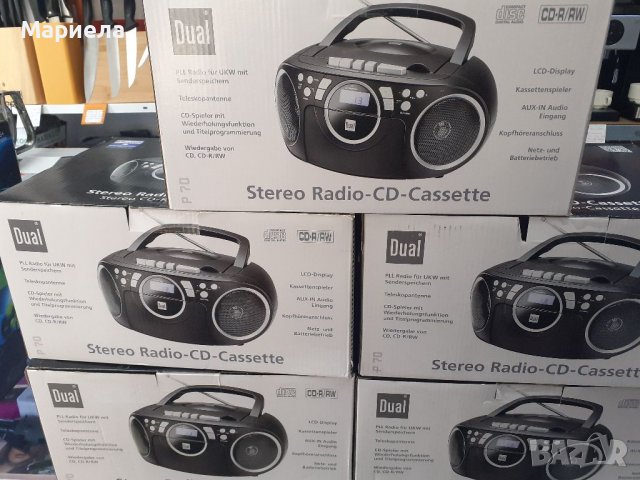 Dual P 70 Радио/CD плейър FM AUX, CD, касета. Черен, снимка 1 - Аудиосистеми - 36688962
