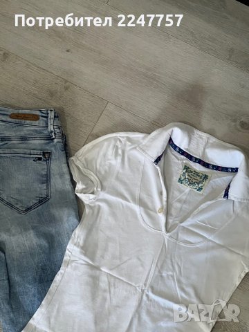 Дънки и тениска на Mavi Jeans размер XS, снимка 1 - Дънки - 37414152