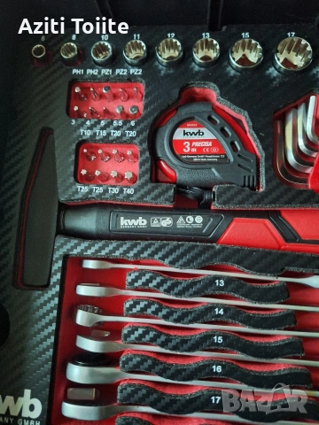 комплект 80 части KWB, снимка 3 - Куфари с инструменти - 52868521