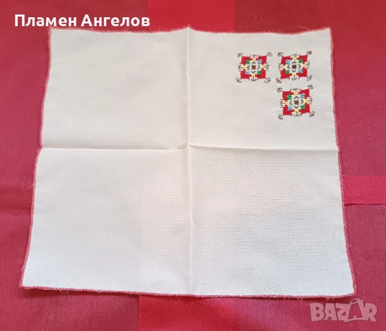 Копринени ръчно бродирани кърпички. , снимка 5 - Декорация за дома - 50813005