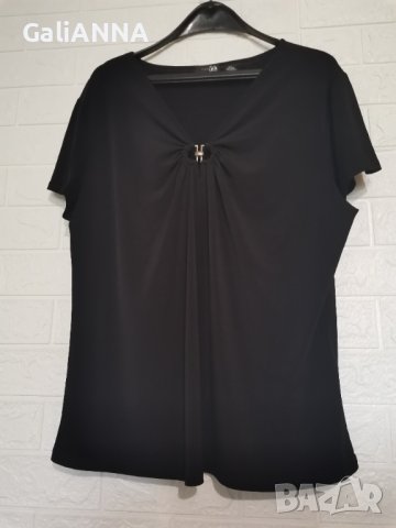 СТРАХОТНА И СТИЛНА БЛУЗА ОТ ЛИКРА РАЗМЕР 2XL-3XL