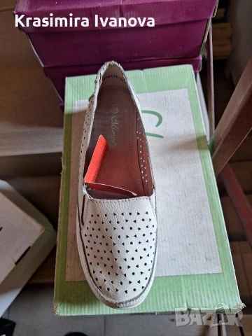 нови обувки Мегияс естествена кожа 