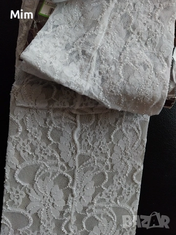 38/40 Бял чорапогащник от еластична дантела , снимка 6 - Бельо - 53068879