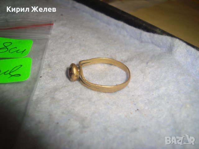 СТАРИНЕН СКЪПОЦЕНЕН БРОНЗОВ ПРЪСТЕН с ЕСТЕСТВЕН ГРАНАТ РЪЧНА МАЙСТОРСКА ИЗРАБОТКА - 19 ВЕК 27559, снимка 13 - Антикварни и старинни предмети - 36771149