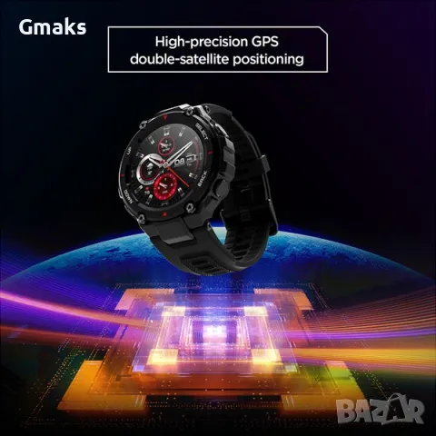 Smartwatch Xiaomi Amazfit T-REX - Khaki, снимка 5 - Смарт гривни - 49268531