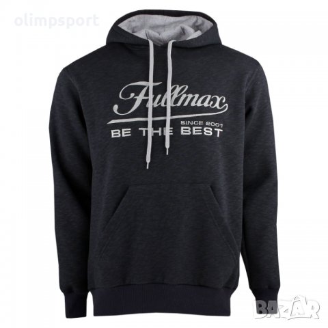 Суитшърт F245 Суитшърт Fullmax С дълъг ръкав Различни цветове Качулка с връзки Състав 90% памук, 10%