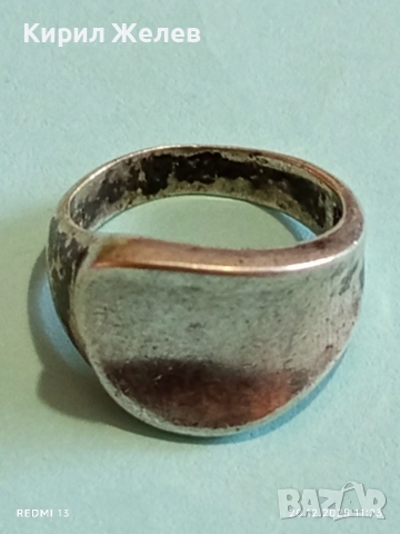 СРЕБЪРЕН АНГЛИЙСКИ СТИЛ АРТ НУВО СТИЛ ПРЪСТЕН 52354, снимка 5 - Пръстени - 52855737