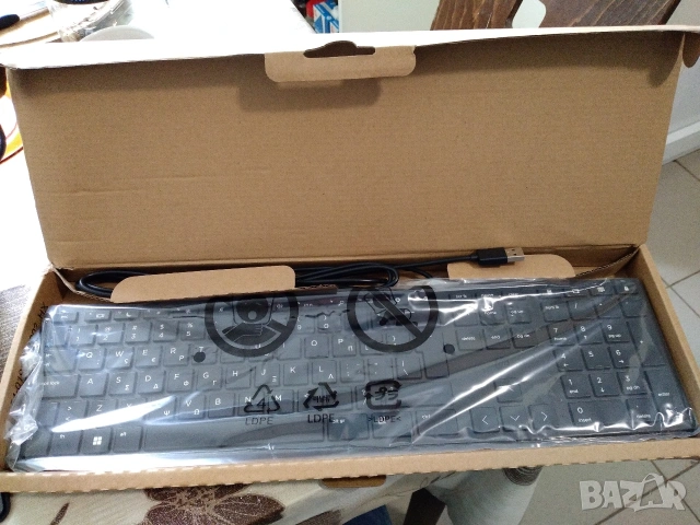 Клавиатура HP Halley USB Desktop 320K, снимка 2 - Клавиатури и мишки - 53033242