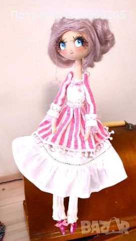 Кукла София. Текстилна мека кукла. ръчна изработка, снимка 3 - Кукли - 52816918