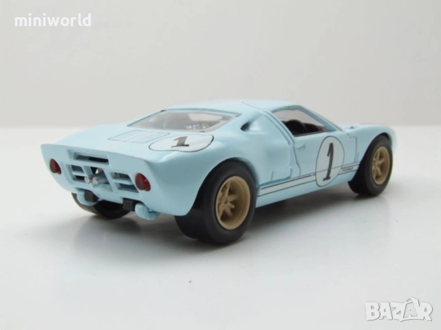 Ford GT40 n.1 1966 - мащаб 1:43 на Norev моделът е нов в кутия, снимка 2 - Колекции - 54330733
