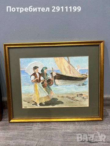 Картина – акварел, 2 бр., снимка 3 - Картини - 54303950