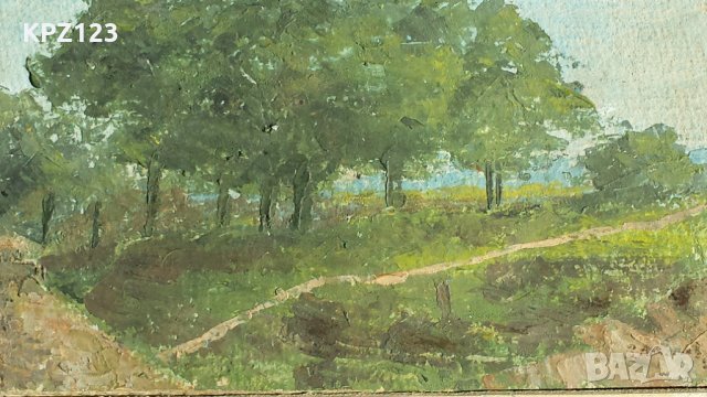 СТАРА КАРТИНА ПЕЙЗАЖ 39 г. (маслени бои) / ПОДПИСАНА З.А...В, снимка 4 - Картини - 29093679