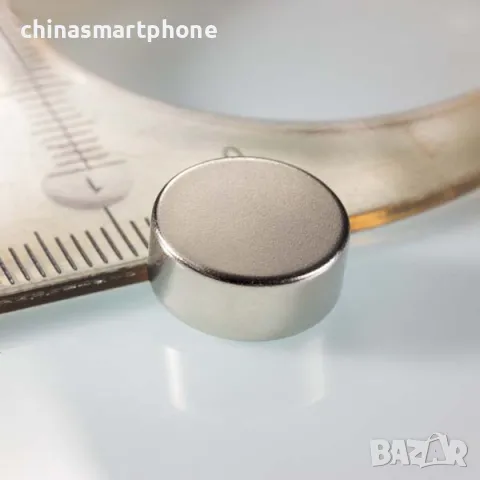 Неодимов магнит 12x5mm N52 2300-2700Gs 4.2гр диск | moqtmagazin.com, снимка 5 - Други машини и части - 47517023