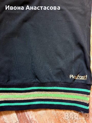 Черна Блуза Трико, снимка 3 - Тениски - 38338551