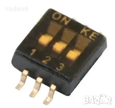 DSHP03TSGET SMD превключвател, количество секции 3, DIP Switch, 1.27MM
