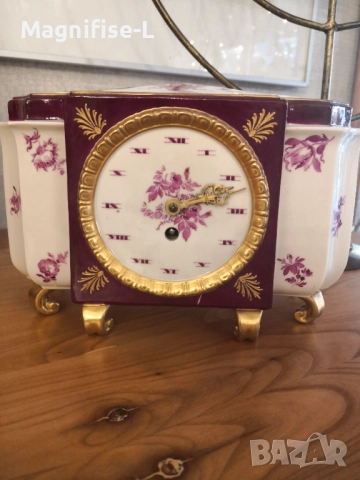 Каминен порцеланов часовник 