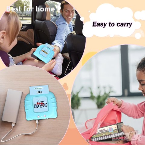 Електронни картички за четене на английски 224 думи,Образователна машина а четене на карти с думи , снимка 6 - Образователни игри - 40445242