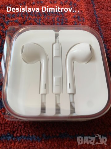 Apple слушалки оригинални, снимка 1 - Слушалки, hands-free - 42257133