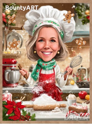 Коледни карикатури с предварителна заявка! Промо цена!, снимка 15 - Коледни подаръци - 52044507