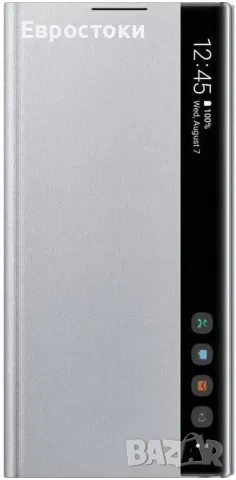 Оригинален калъф Samsung Galaxy Note 10, Galaxy Note 10 5G Clear View Cover – сребрист, снимка 3 - Калъфи, кейсове - 49426329