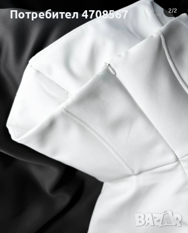 Къса бяла рокля - yoannacollection, Размер xs, нова, снимка 2 - Рокли - 53093139