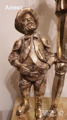 Дон Кихот и Санчо Панса–Голяма фигура от смола– 45см, снимка 5 - Антикварни и старинни предмети - 38709384