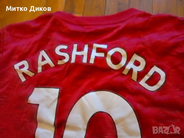 Манчестър Юн. маркова на Адидас футболна тениска #10 Рашфорд размер ХЛ, снимка 9 - Футбол - 53877669