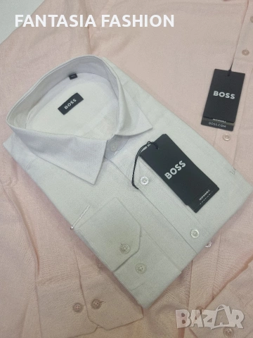 Мъжка риза Boss Батал 4XL/5XL/6XL, снимка 3 - Ризи - 54272710