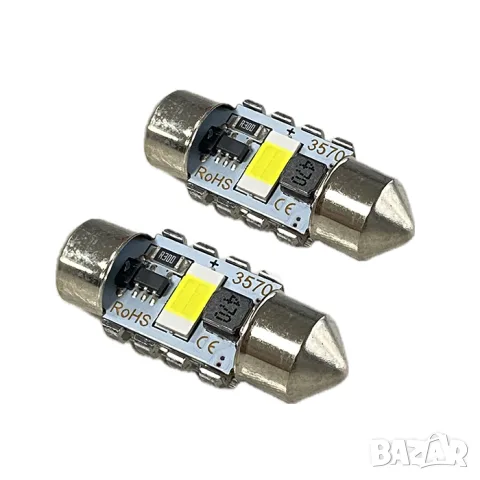 LED крушки софитни 31mm CANBUS 12V 2 броя за интериор