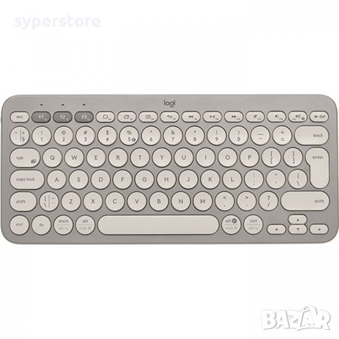 Клавиатура Блутут Logitech Multi-Dev K380 бежова, SS300665, снимка 1 - Клавиатури и мишки - 38926481