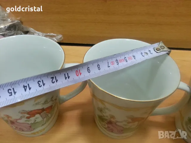 Стар полски порцелан чаши за чай , снимка 6 - Антикварни и старинни предмети - 44343914