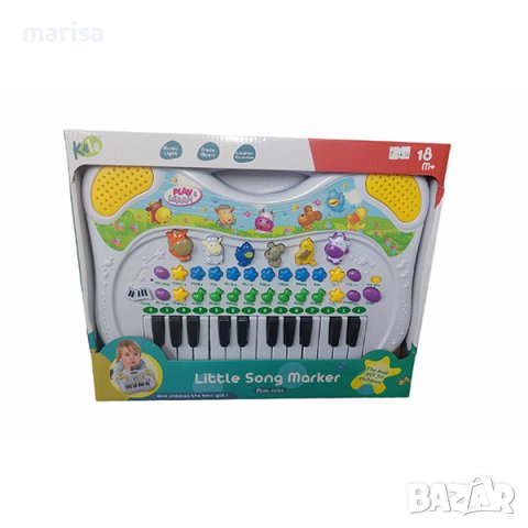 Пиано с много ефекти, звуци и мелодии, включни батерии Код: 69240