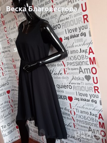 Черна рокля VILA без ръкав