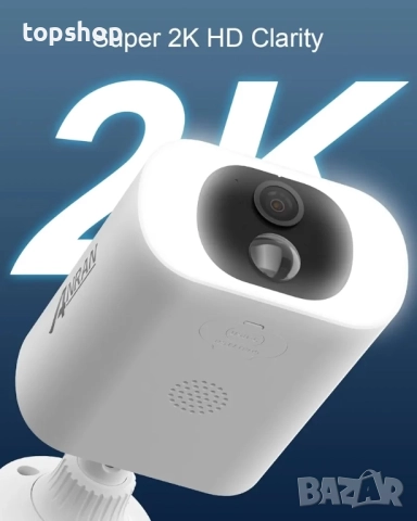 Чисто нови 2бр в пакет ANRAN C3 pro 3mp 2K Соларна охранителна камера, безжична за външна употреба.., снимка 7 - IP камери - 51637906