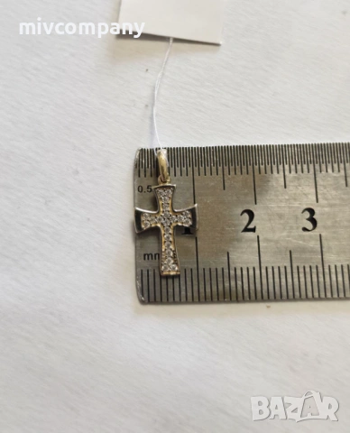 Златна висулка(кръст) 0.72гр., снимка 6 - Колиета, медальони, синджири - 53973979