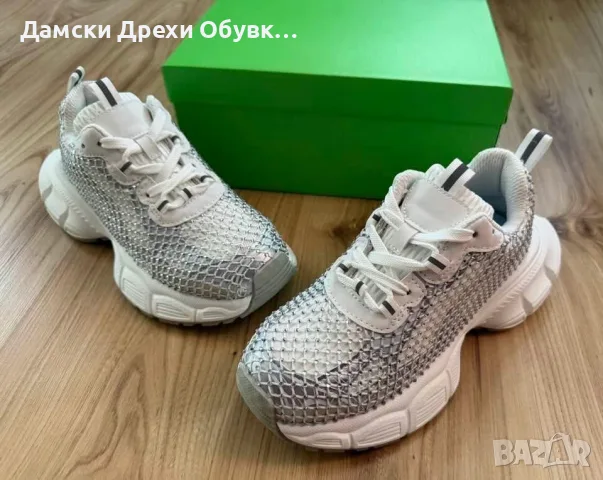 Дамски бели маратонки по модел на Balenciaga, снимка 2 - Маратонки - 55144653
