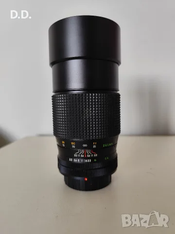 Обективи Canon FD - 50mm F1.8 / 28mm F2.8 / 200mm F3.3, снимка 10 - Обективи и филтри - 55802258