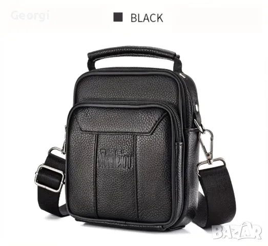 Компактни, Малки-Чантички с дръжка DEABOLAR (Черни и Кафяви) Естествена кожа!, снимка 3 - Чанти - 49292346