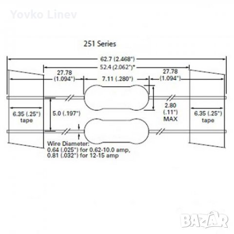 FUSE 4A БЪРЗ - 20 БРОЯ РАЗМЕРИ 2.4мм*7мм, снимка 4 - Друга електроника - 29175634