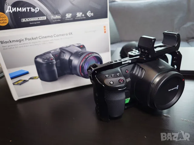 Кино камера Blackmagic Pocket Cinema Camera 6K G1 , снимка 2 - Камери - 56079554
