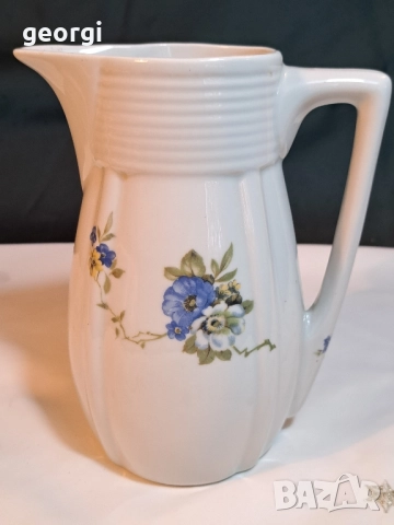 българска порцеланова кана завод Сталин Видин 28/2, снимка 1