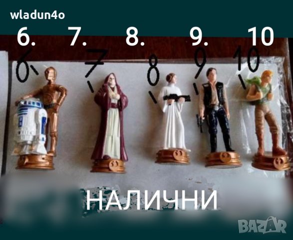 ФИГУРКИ на героите от Star Wars-Междузвездни войни-8лв , снимка 6 - Колекции - 23705112