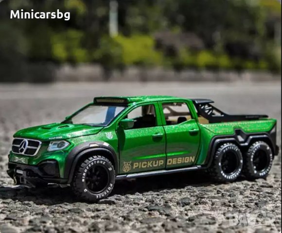 Метални колички: Mercedes-Benz Monster X-Class 6X6 (Мерцедес-Бенц Монстър Х клас), снимка 6 - Колекции - 31146540