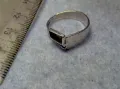 СТАР СТИЛЕН СРЕБЪРЕН ПРЪСТЕН СРЕБРО 925 с ГНЕЗДО За ВГРАЖДАНЕ на СКЪПОЦЕНЕН КАМЪК 49422, снимка 10