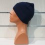 Нова зимна шапка с подгъв в цвят индиго, снимка 12