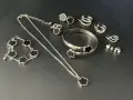 Лот с бижута- гривни, колие, пръстен и обеци, снимка 2