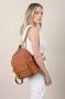 Нова Дамска раница от текстил, кафява, снимка 1