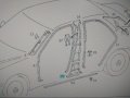 A20269020309051*НОВО*МЕРЦЕДЕС*W202*ОБЛИЦОВКА ЗА СРЕДНА КОЛОНА ДЯСНА, снимка 3